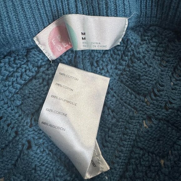 Free People Beach Med Get Away Fauxchet Cardi & Pant 2 Piece Set Peacock Plume - Picture 5 of 10